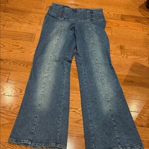 Liquid x Blue Wide-Leg Jeans